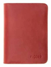 Fixed Skórzany portfel FIXED Passport, dydis paszportu, raudona