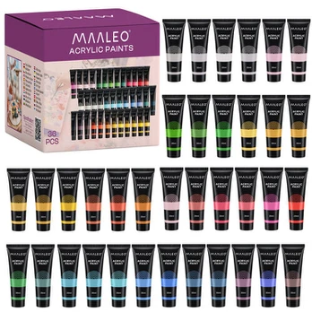 Akriliniai dažai 20 ml - 36 vnt. Maaleo