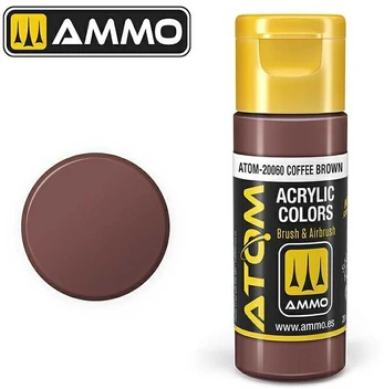 AMMO by MIG Jimenez AMMO MIG - ATOM Akriliniai dažai Coffee Brown, 20ml, 20060