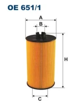 Alyvos filtras FILTRON OE 651/1 kaina