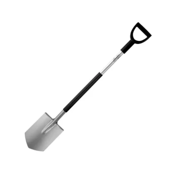 Kastuvas, smailus, metalinis kotas, D tipo plastikine rankena 122cm