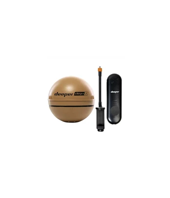 Deeper Smart Sonar CHIRP+2 and Range Extender (Shore kit) | Sonar | Wi-Fi | Desert sand/Black