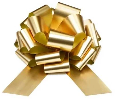 Party Deco Guld sløjfe, 40 cm