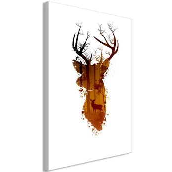 Artgeist Paveikslas - Deer in the Morning (1 Part) Vertical