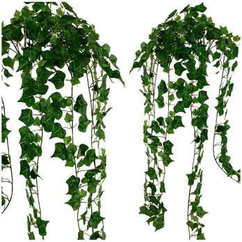 Dirbtinės Gėlės – Žalias Kabantis Gebenės Dekoras, 2 vnt., Light Green Branch