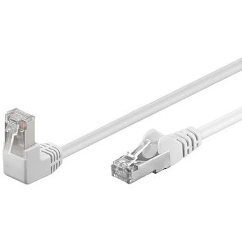 Goobay Kabelis LAN Patchcord CAT 5E F/UTP 1x90 BALTA 3m