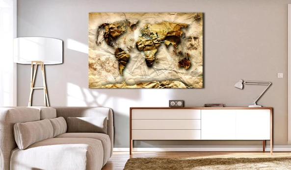 Artgeist Paveikslas - Map: Leonardo da Vinci inspiration