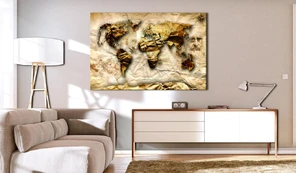 Artgeist Paveikslas - Map: Leonardo da Vinci inspiration kaina