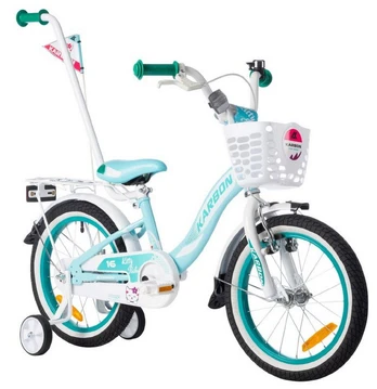 Dviratis Karbon Kitty 16 turquoise-baltas
