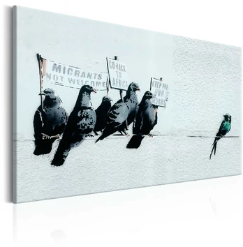 Artgeist Paveikslas - Protesting Birds by Banksy