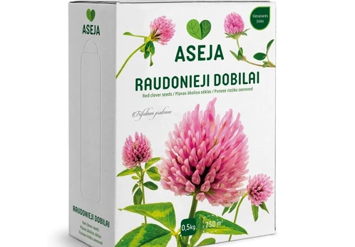 Raudonųjų dobilų sėklos ASEJA, 0,5 kg