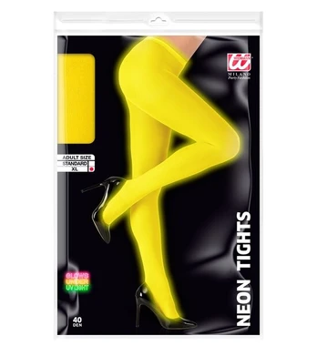 NEON YELLOW PANTYHOSE 40 DEN