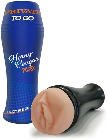 Masturbatorius PRIVATE HORNY COUGAR TO GO VACUUM CUP