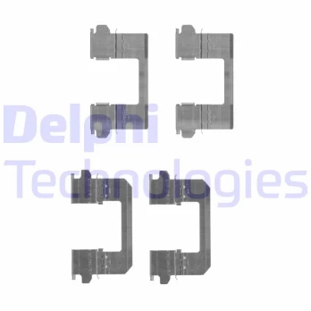 Priedų komplektas, diskinių stabdžių trinkelės DELPHI LX0530