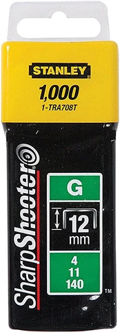 Kabės STANLEY, 12 mm , 1000 vnt, G tipas kaina