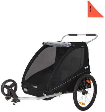 Thule Coaster XT lastenkuljetusrattaat, musta
