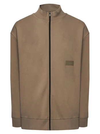 BOSS Džemperis Sw Collar 50564104 Smėlio Relaxed Fit