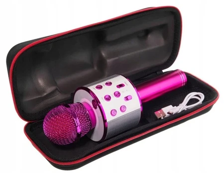 Karaoke mikrofonas garsiakalbis su mikrofonu belaidis bluetooth įrašymas