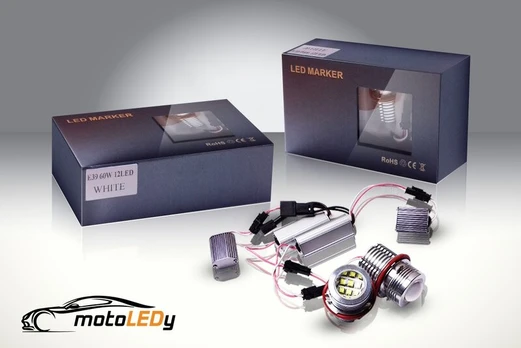 Żarówki LED 120 W do pierścieni BMW E39, E53, E65, E66, E60, E61, E63, E64, E87, 2 szt.