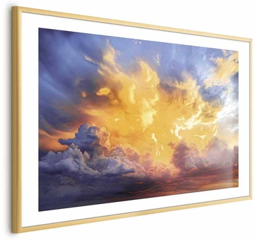 Artgeist Plakatas - Beautiful Sunset - clouds in warm shades