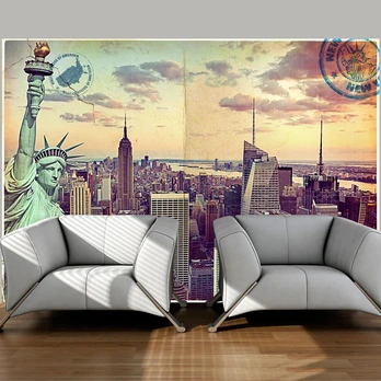 Artgeist Fototapetas - Postcard from New York