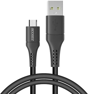 Accezz Micro-USB į USB kabelis – 1 metras – Juodas