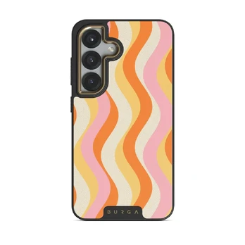 Flower Power - Samsung Galaxy S25 Plus Case, Elite Dark (Magnetic) / Gold