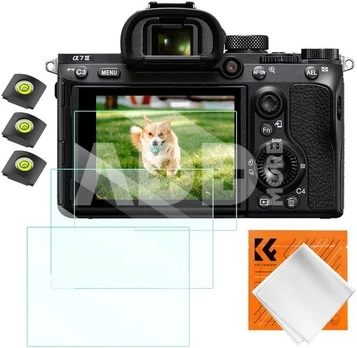 K&F Concept K&F Sony A9, A7III, A7 Screen Protector*3pcs+Hot-shoe level*3pcs+Vacuum Cleaning Cloth*1