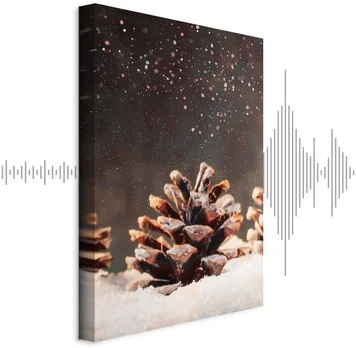 Artgeist Paveikslas - Winter Pine Cone (1 Part) Vertical