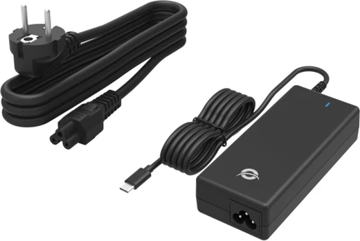 CONCEPTRONIC Ladegerät 1Port GaN USB-C ÜSS 100WPD3.0/PPS sw