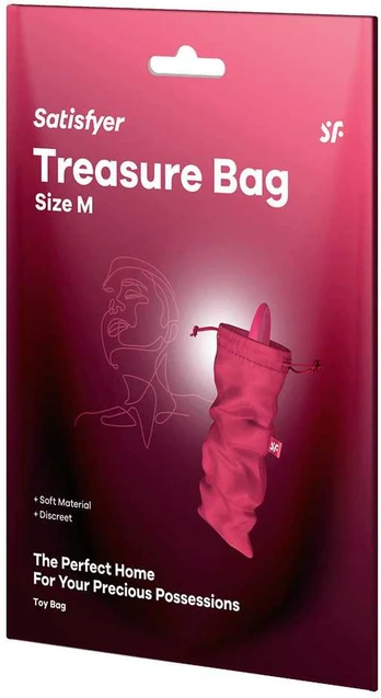 SATISFYER TREASURE BAG M Rožinis
