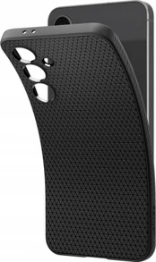 Dėklas Spigen Liquid Air, matte juodas - Samsung Galaxy S24 FE