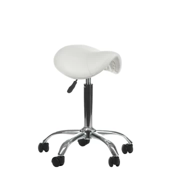 Meistro kėdutė COSMETIC BEAUTY STOOL SINGLE WHITE