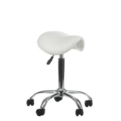 Meistro kėdutė COSMETIC BEAUTY STOOL SINGLE WHITE kaina