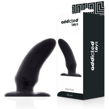 Addicted Toys Spot Anal Plug 12 cm Flexible TPR Black