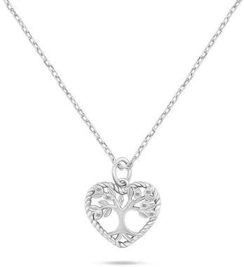Brilio Silver Matching Sidabrinis Tree of Life Necklace NCL152W