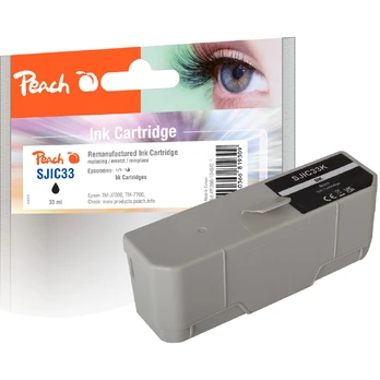 Peach Patrone Epson SJIC33P TM-J7200/7700 juodas 33ml