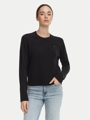 Tommy Hilfiger Megztinis WW0WW51432 Juoda Regular Fit