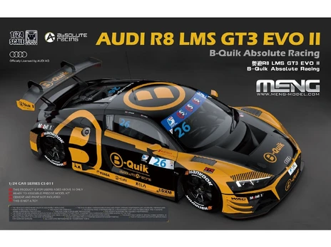 Meng Model - Audi R8 LMS GT3 EVO II B-Quik Absolute Racing, 1/24, CS-011