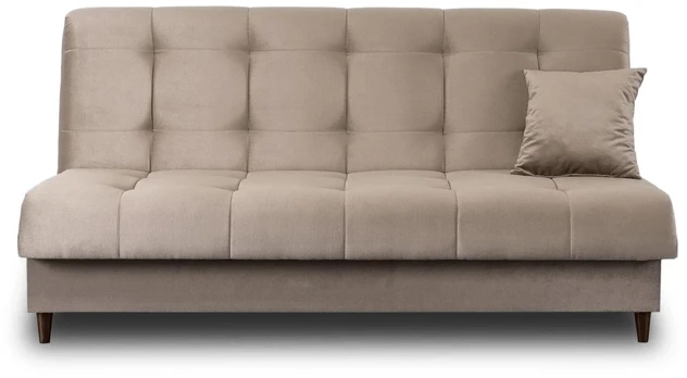 Mebel Elite Išskleidžiama sofa-lova LIMA, 186 cm, smėlio spalvos