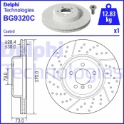 Stabdžių diskas DELPHI BG9320C kaina