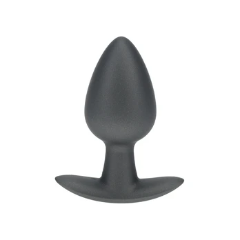 Ouch By Shots Smooth Silicone Anal Plug - Medium - 3.1 / 7,9 cm - Gunmetal