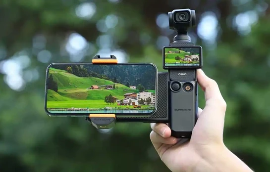 Phone Holder with Storage Case Sunnylife DJI Osmo Pocket 3