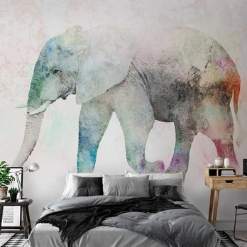 Artgeist Fototapetas - Painted Elephant