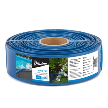 Plokščia vandens žarna Bradas Aqua-flat Backwash, Pe/eva, 30 m