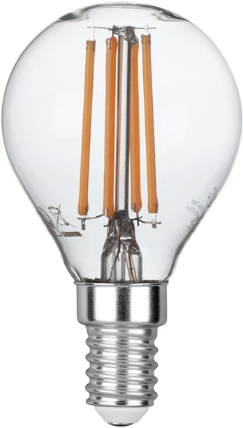 6W LED lemputė, skaidri, E14, 4000K