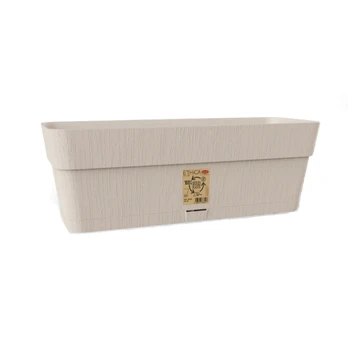 Stefanplast Dėžutė gėlėms su padėklu "Ethica" 50x18x17cm balta