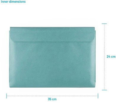 Dėklas Fixed Dėklas York na laptopy do 15,3'' jasny turkio