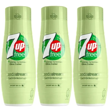 3x SodaStream 7UP Free Zero cukraus sirupas