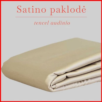 Satino 100 proc. tencelio audinio paklodė - 200x240cm.